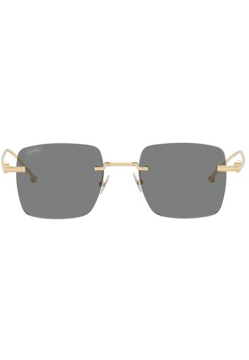 Cartier Gold Square Sunglasses