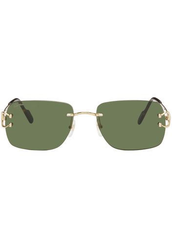 Cartier Gold Square Sunglasses