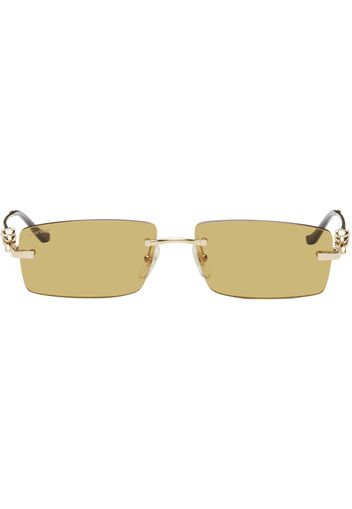 Cartier Gold Rimless Sunglasses