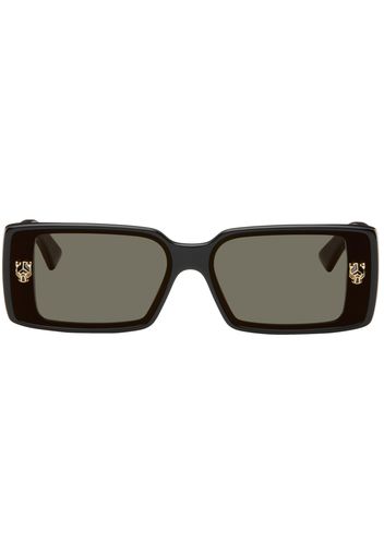 Cartier Black 'Panthère de Cartier' Sunglasses