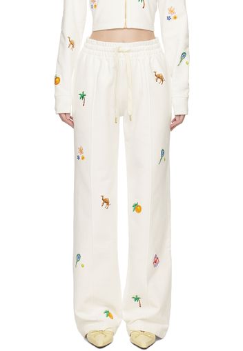 Casablanca White Elements En Crayon Lounge Pants