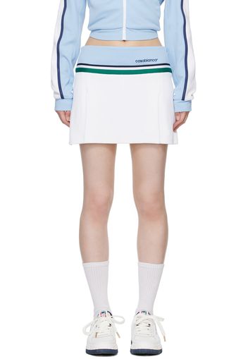 Casablanca White Contrast Panel Skort