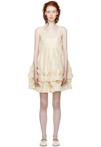 Cawley SSENSE Exclusive Off-White Frill Minidress