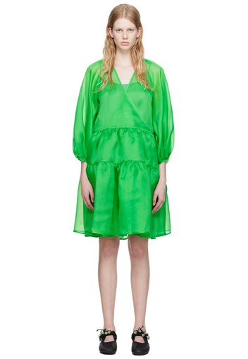 Cecilie Bahnsen Green Mirabelle Midi Dress