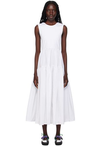 Cecilie Bahnsen White Ruth Midi Dress