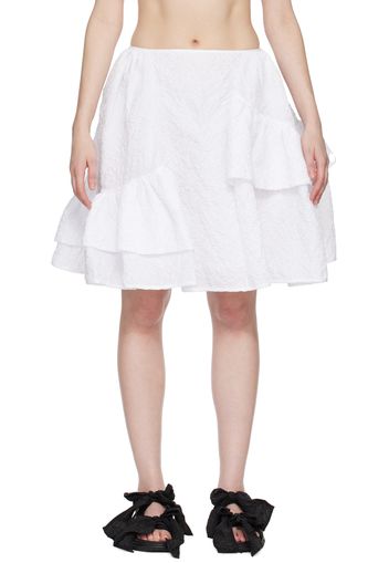 Cecilie Bahnsen White Vanilla Miniskirt