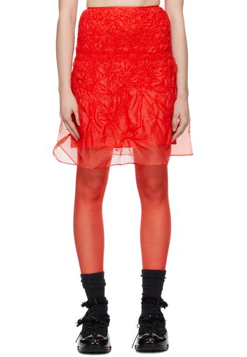 Cecilie Bahnsen Red Vida Miniskirt