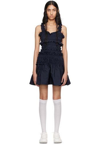 Cecilie Bahnsen Navy Oona Minidress