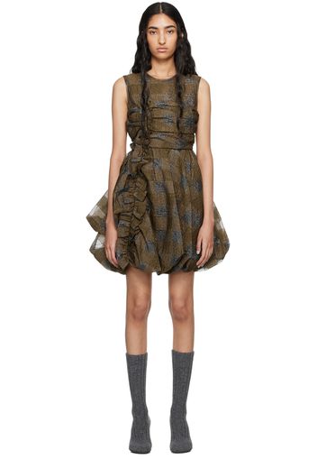 Cecilie Bahnsen Brown Olivia Minidress