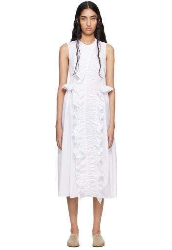 Cecilie Bahnsen White Ole Midi Dress