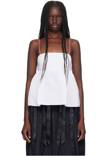 Cecilie Bahnsen White Selena Camisole