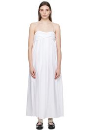 Cecilie Bahnsen White Vera Midi Dress