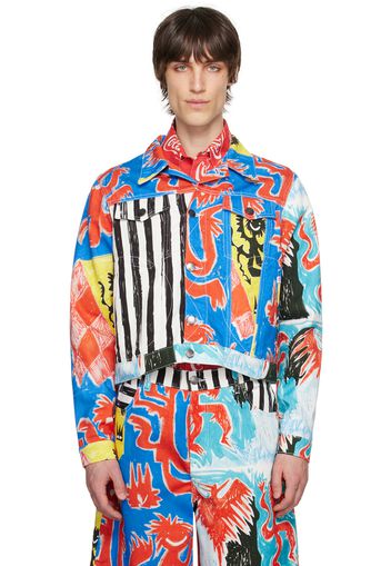 Charles Jeffrey LOVERBOY Multicolor Art Denim Jacket