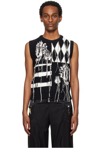 Charles Jeffrey LOVERBOY Black Guddle Vest