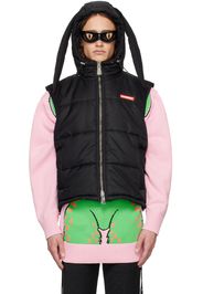 Charles Jeffrey LOVERBOY Black Zip Vest