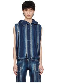 Charlie Constantinou Indigo Adjustable Fit Denim Vest