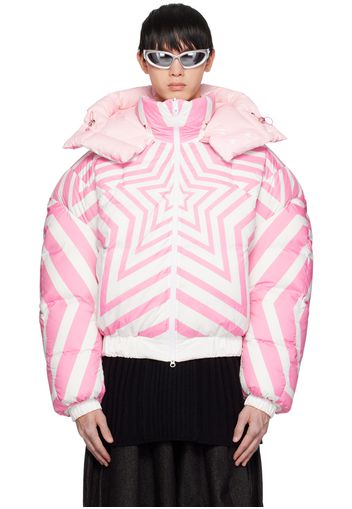 Chen Peng Pink Superstar Reversible Down Jacket