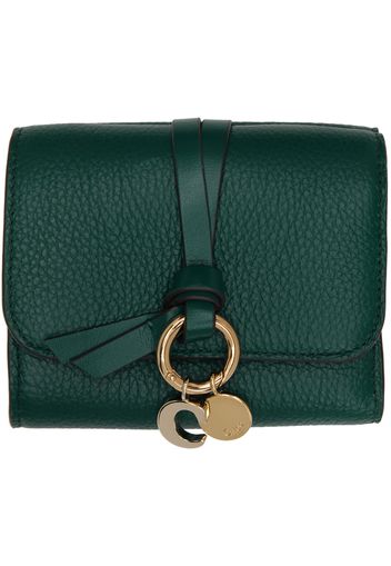 Chloé Green Small Alphabet Trifold Wallet