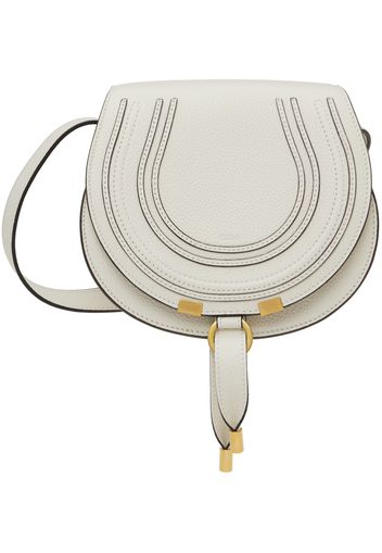 Chloé White Small Marcie Saddle Bag