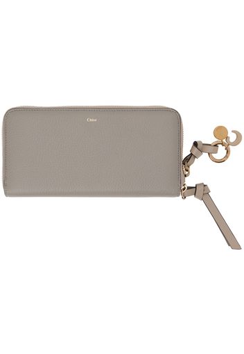 Chloé Gray Alphabet Long Wallet