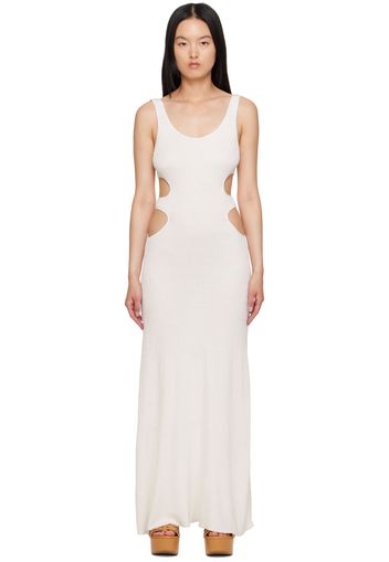 Chloé Off-White Cutout Maxi Dress