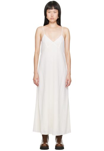 Chloé Off-White V-Neck Maxi Dress