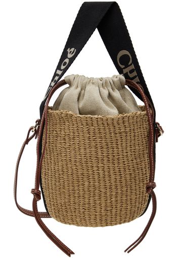 Chloé Beige Mifuko Edition Small Woody Basket Bag