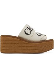 Chloé White Woody Espadrilles