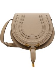 Chloé Taupe Small Marcie Saddle Bag