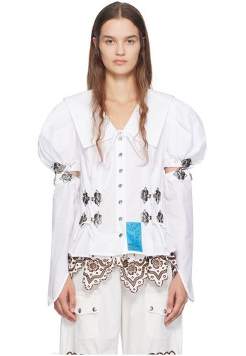 Chopova Lowena White Star Knot Shirt