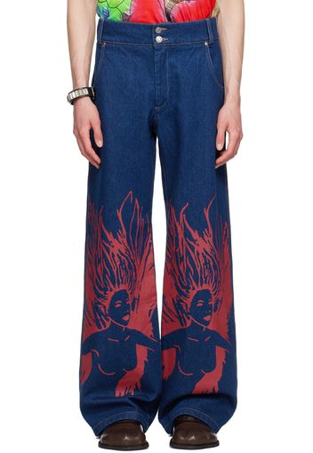 Chopova Lowena Blue Fairy Girl Jeans