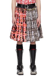 Chopova Lowena Gray & Red Penstemon Skirt