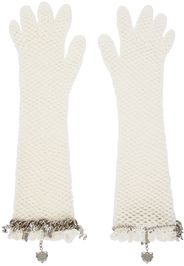 Chopova Lowena SSENSE Exclusive Off-White Gloves
