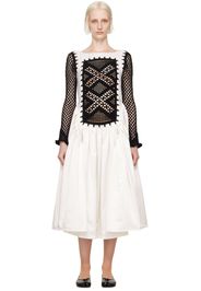 Chopova Lowena White Careen Midi Dress