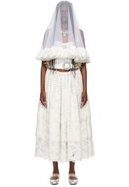 Chopova Lowena SSENSE Exclusive White Beaded Carabiner Maxi Dress