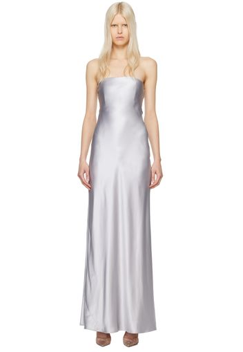 Christopher Esber Silver Palladium Maxi Dress