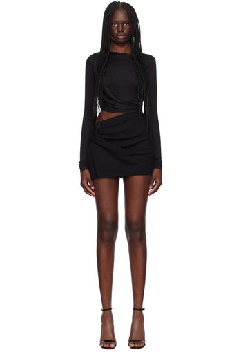 Christopher Esber Black Twist Minidress