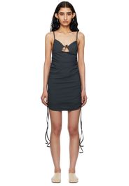 Christopher Esber Gray Nebular Minidress