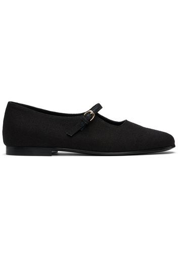 CO Black Square Toe Mary Jane Ballerina Flats