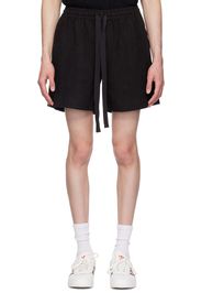 COMMAS Black Linen Lounge Shorts