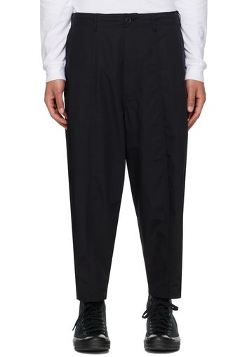 Comme des Garçons Homme Black Paneled Trousers