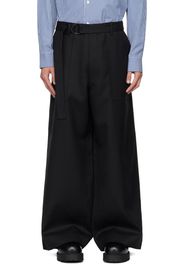 Comme des Garçons Homme Black Wool Trousers