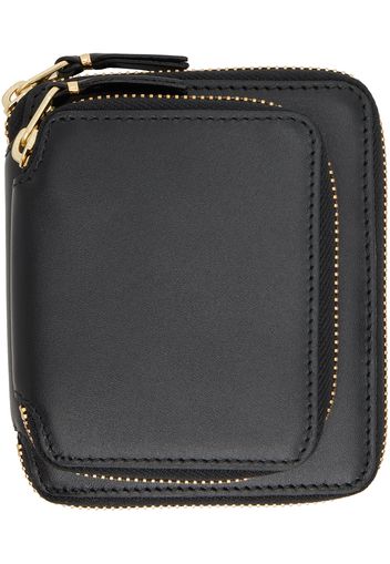 Comme des Garçons Wallets Black Outside Pocket Line Wallet