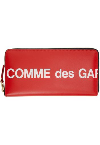 Comme des Garçons Wallets Red Huge Logo Wallet