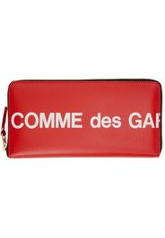 Comme des Garçons Wallets Red Huge Logo Wallet