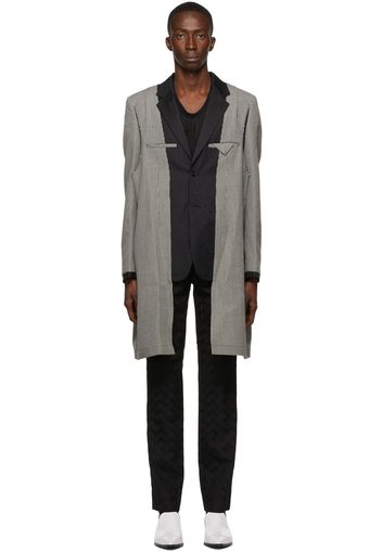 Comme des Garçons Homme Plus Reversible Wool Check Blazer Coat