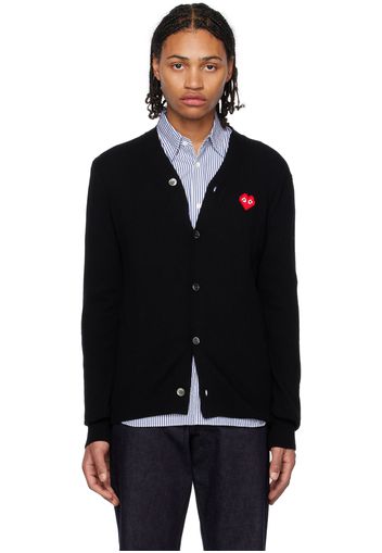 Comme des Garçons Play Black Invader Edition Heart Cardigan