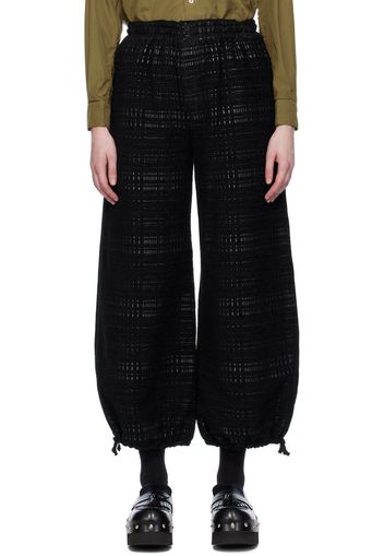 Tao Comme Des Garçons Black Striped Lounge Pants