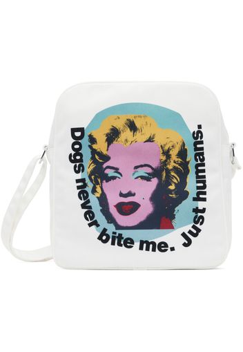 Comme des Garçons Shirt White Andy Warhol Print Messenger Bag