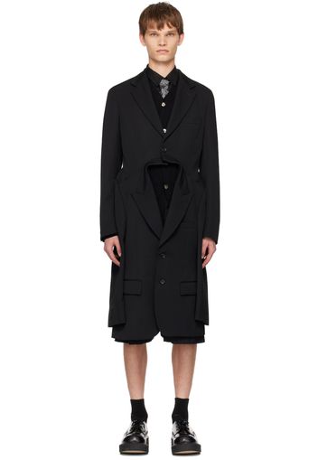 Comme des Garçons Homme Plus Black Double Blazer Coat